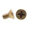 Prime-Line Machine Screw, Flat Head, Phillip Drive No. 6-32 X 1/4in Solid Brass 100PK 9000472 - alternate 3